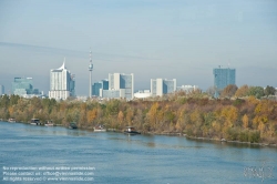 Viennaslide-00313378 Wien, moderne Architektur an der Donau - Vienna, Modern Architecture