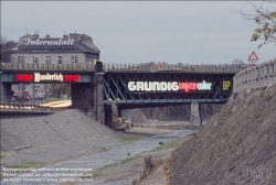 Viennaslide-00319127 Wienfluss bei Hütteldorf, Stadtbahnbrücke (heute U4)