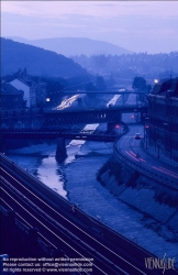 Viennaslide-00319132 Wienfluss bei Hütteldorf