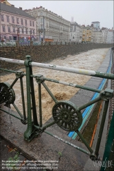 Viennaslide-00319141 Wien, Wienfluss-Hochwasser am 15.9.2024 // Vienna, Flooding of Wienfluss River on September 15, 2024