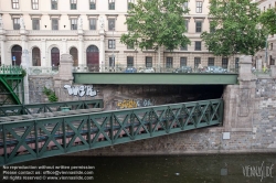 Viennaslide-00319320 Wien, Brücke der U-Bahn über den Wienfluss