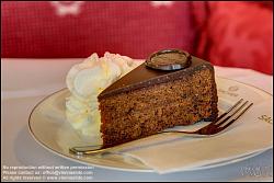 Viennaslide-00560231f Wien, Hotel Sacher, Cafe, Sachertorte // Vienna, Hotel Sacher, Cafe, Sacher Tart