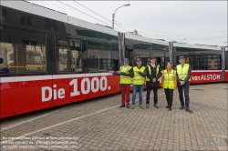 Viennaslide-00611228 Wien, Alstom, Präsentation der 1000. Straßenbahn von Alstom (früher Bombardier) aus Wien, Entwicklerteam // Vienna, Presentation of the 1000th Streetcar by Alstom Vienna (former Bombardier), Developers Team