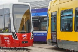 Viennaslide-00611233 Wien, Alstom, Präsentation der 1000. Straßenbahn von Alstom (früher Bombardier) aus Wien // Vienna, Presentation of the 1000th Streetcar by Alstom Vienna (former Bombardier)