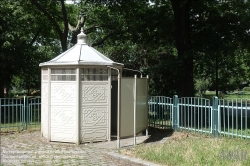 Viennaslide-00622106 Wien, Wilhelmsdorfer Park, alte öffentliche Bedürfnisanstalt