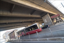 Viennaslide-00811056 Wien, Straßenbahnstation Geiereckstraße unter der Südosttangente, Autobahn A23