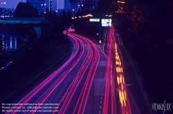 Viennaslide-00821124 Autoverkehr, Autobahn bei Nacht - Traffic, Highway at Night