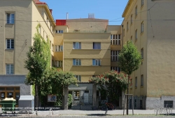 Viennaslide-00424481 Wien, Gemeindebau des 'Roten Wien' - Vienna, Council Tenement Block, 'Red Vienna', Heimhof, Pilgerimgasse 22–24, Carl Witzmann, Otto Rudolf Polak-Hellwig 1922 bzw 1926