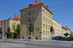 Viennaslide-00424482 Wien, Gemeindebau des 'Roten Wien' - Vienna, Council Tenement Block, 'Red Vienna', Heimhof, Pilgerimgasse 22–24, Carl Witzmann, Otto Rudolf Polak-Hellwig 1922 bzw 1926