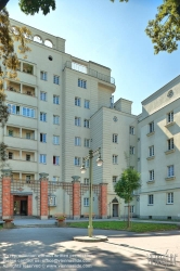 Viennaslide-00425010h Wien, Gemeindebau des 'Roten Wien' - Vienna, Council Tenement Block, 'Red Vienna', Gartenstadt Jedlesee, Hubert Gessner 1926-1932, ab 1950 Karl Seitz-Hof