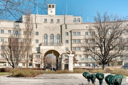 Viennaslide-00425073f Wien, Gemeindebau des 'Roten Wien' - Vienna, Council Tenement Block, 'Red Vienna', Gartenstadt Jedlesee, Hubert Gessner 1926-1932, ab 1950 Karl Seitz-Hof