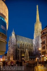 Viennaslide-01010118 Wien, Stephansdom zu Weihnachten - Vienna, St. Stephens Cathedral at Christmas Time