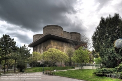 Viennaslide-01108355h Wien, Flakturm Arenbergpark - Vienna, Flak Tower