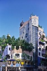 Viennaslide-01121116 Wien, Hundertwasserhaus - Vienna, Hundertwasser House