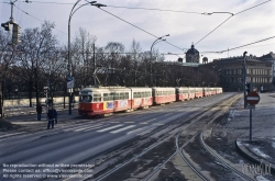 Viennaslide-02019102 Wien, Straßenbahn, Stau - Vienna, Tramway, Traffic Jam