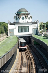 Viennaslide-03677134 Wien, Stadtbahn, Hofpavillon Hietzing, Architekt Otto Wagner 1899 - Vienna, Otto Wagner's Stadtbahn Station Hietzing from 1899