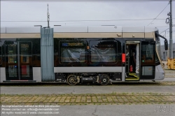 Viennaslide-03700342 Wien, Hauptwerkstätte der Wiener Linien, Alstom Flexity Brüssel // Vienna, Wiener Linien, Main Workshop, Alstom Flexity Brussels