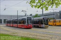 Viennaslide-03700402 Wien, Hauptwerkstätte der Wiener Linien, Alstom Flexity Brüssel // Vienna, Wiener Linien, Main Workshop, Alstom Flexity Brussels