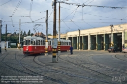 Viennaslide-03722107 Wien, Strassenbahnremise Speising - Vienna, Tramway Depot