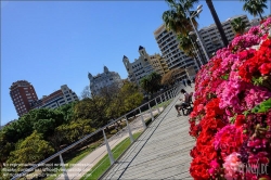 Viennaslide-05451129 Valencia, Turia-Park, Pont de les Flors, Blumenbrücke // Valencia, Turia Gardens, Pont de les Flors, Flower Bridge