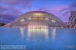 Viennaslide-05451800 Spanien, Valencia, Santiago Calatrava, Ciutat de les Arts i les Ciències, Stadt der Künste und Wissenschaften, L’Hemisfèric (Kino) // Spain, Valencia, Santiago Calatrava, City of Arts an Sciences, Ciutat de les Arts i les Ciències, L’Hemisfèric (Cinema)