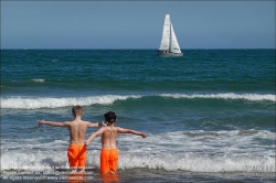 Viennaslide-05457001 Valencia, Strand.zwei Buben // Valencia, Beach, two Boys