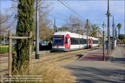 Viennaslide-05459432 Spanien, Valencia, Straßenbahn, Linie 4, Tarongers Ernest Lluch // Spain, Valencia, Streetcar, Tramway, Line 4, Tarongers Ernest Lluch Station