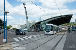 Viennaslide-05211840 Rouen, Tramway, Station Hotel de Ville Sotteville - Rouen, Tramway, Hotel de Ville Sotteville Station