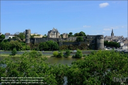 Viennaslide-05222002 Angers, Stadtpanorama am Fluss Maine // Angers, Panorama over River Maine