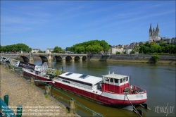 Viennaslide-05222008 Angers, Stadtpanorama am Fluss Maine, Kathedrale // Angers, Panorama over River Maine, Cathedral