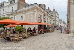 Viennaslide-05222047 Angers, historisches Zentrum, Restaurant-Terrasse // Angers, historic Center, Restaurant