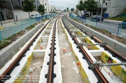 Viennaslide-05231614 Bordeaux, Tramway, Unterbau des Grüngleises nahe Begles Terres Neuves