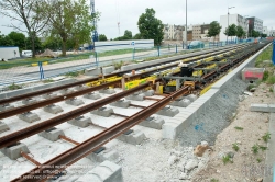 Viennaslide-05231616 Bordeaux, Tramway, Unterbau des Grüngleises nahe Begles Terres Neuves