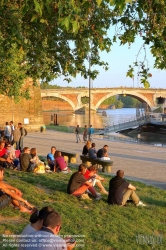 Viennaslide-05235009 Toulouse, la Garonne, Pont Neuf