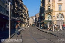 Viennaslide-05241951 Strasbourg, moderne Straßenbahn, Station Homme de Fer, Rue de la Haute Montee - Strasbourg, modern Tramway, Homme de Fer Station, Rue de la Haute Montee