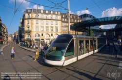 Viennaslide-05241955 Strasbourg, moderne Straßenbahn, Station Homme de Fer - Strasbourg, modern Tramway, Homme de Fer Station