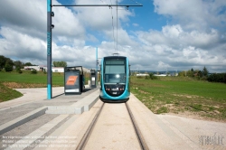 Viennaslide-05256956 Besancon, Tramway, Station Chalezeule