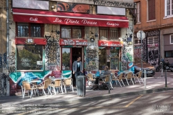 Viennaslide-05270116 Das 1. Arrondissement liegt am Hang des Croix-Rousse und auf der nördlichen Seite der Halbinsel, die durch den Zusammenfluss von Saône und Rhône gebildet wird. Die vielen Lokale machen es zum Ausgehviertel der Stadt.