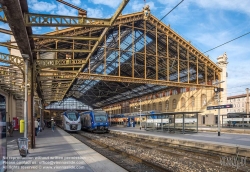 Viennaslide-05281195 Marseille, Bahnhof Saint Charles - Marseille, Gare Saint Charles