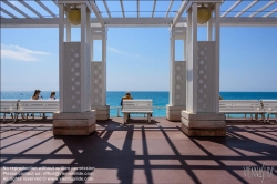 Viennaslide-05284344 Nizza, Strand, Pergola // Nice, Beach, Pergola