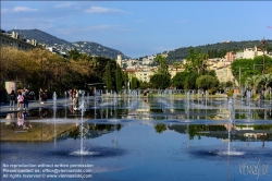 Viennaslide-05284932 Nizza, Promenade du Paillon, Mirroir d'Eau // Nice, Promenade du Paillon, Water Mirror