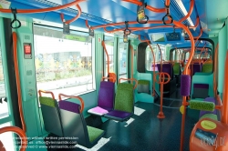 Viennaslide-05293007 Montpellier, moderne Tramway Linie 3, Fahrzeugdesign von Christian Lacroix - Montpellier, modern Tramway Line 3, Design by Christian Lacroix