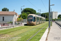 Viennaslide-05294063 Montpellier, moderne Tramway Linie 4, Fahrzeugdesign von Christian Lacroix - Montpellier, modern Tramway Line 4, Design by Christian Lacroix, Les Aubes