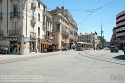 Viennaslide-05294074 Montpellier, moderne Tramway Linie 4, Fahrzeugdesign von Christian Lacroix - Montpellier, modern Tramway Line 4, Design by Christian Lacroix, Observatoire