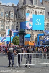 Viennaslide-05300828 Paris, Vorbereitungen zu den Olympischen Spielen 2024, Jeux Olympiques 2024, JO24, Hotel de Ville // Paris, Preparations for the Olympic Games 2024, JO24, Hotel de Ville