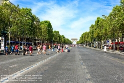 Viennaslide-05302204 Paris, Champs-Elysées, jeden ersten Sonntag des Monats ist die Straße für den Autoverkehr gesperrt