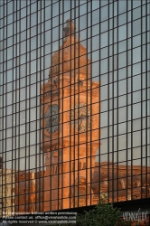 Viennaslide-05309202 Paris, Spiegelung des Gare de Lyon // Paris, Gare de Lyon mirroring in a Facade