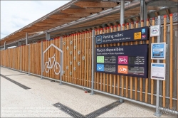 Viennaslide-05309318 Paris, Fahrradgarage am Gare du Nord // Paris, Bicycle Parking at Gare du Nord Train Station