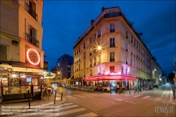 Viennaslide-05321026 Paris, Rue Amelot, Cafe L'etincelle // Paris, Rue Amelot, Cafe L'etincelle