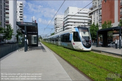 Viennaslide-05382119 Paris, Tram-Train T12, Haltestelle Evry-Courcouronnes // Paris, Tram-Train T12, Evry-Courcouronnes Tramstop